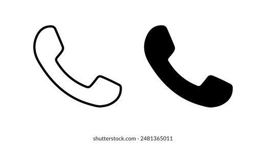 Telephone icon set. Phone Symbol. Communication sign. for mobile concept and web design. vector illustration on white background