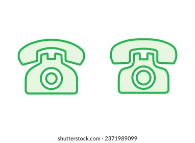 Conjunto de iconos de teléfono. vector de icono del teléfono.