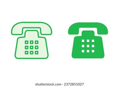 Telephone icon set. phone icon vector.