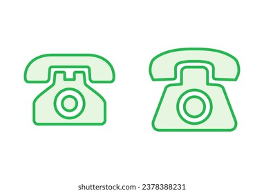 Telefonisches Icon-Set. Telefonsymbol-Vektorgrafik.