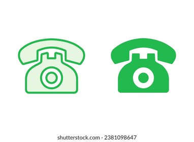 Telephone icon set. phone icon vector.