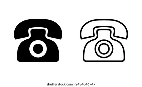Telefon-Symbolsatz. Telefon-Symbolvektor.