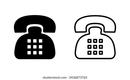 Conjunto de iconos de teléfono. vector de iconos de teléfono.