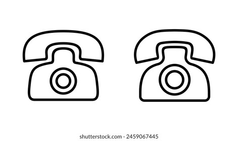 Telephone icon set. phone icon vector.