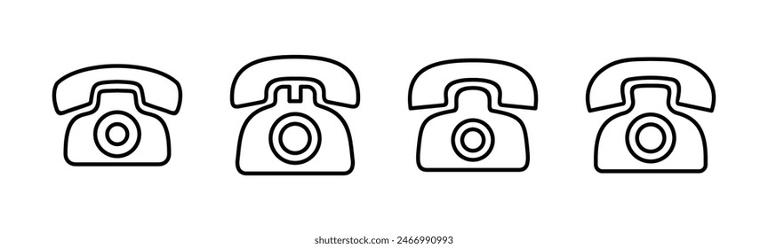 Telefon-Icon-Set. Telefon-Icon-Vektorgrafik.