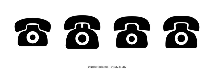 Conjunto de iconos de teléfono. Vector de iconos de teléfono.