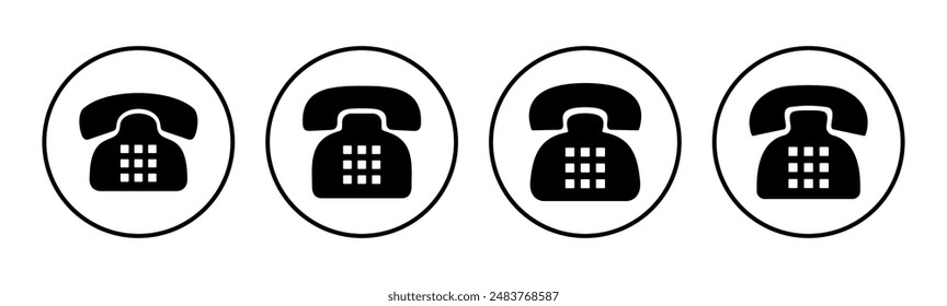 Conjunto de iconos de teléfono. Vector de iconos de teléfono.