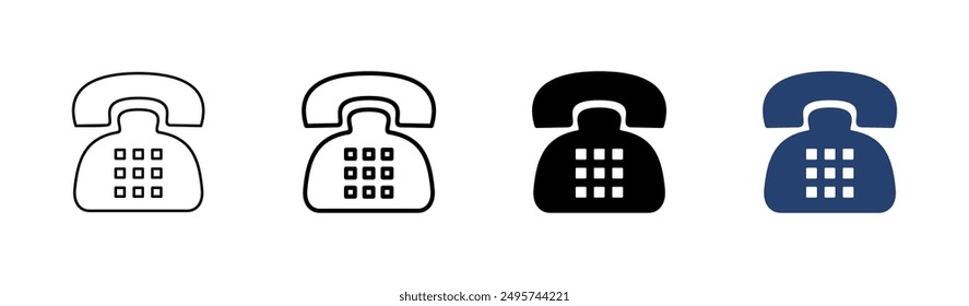 Conjunto de iconos de teléfono. Vector de iconos de teléfono.