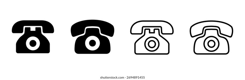 Ícone de telefone definido. ícone de telefone vetor.