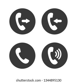 Telephone icon set symbol vector