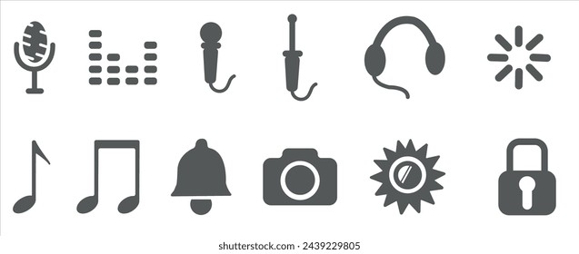 Telephone icon set vector illustration