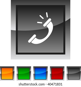 Conjunto de iconos de teléfono. Ilustración vectorial.