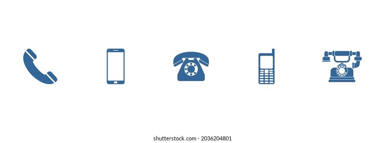 telephone icon set, telephone vector, telephone illustrations, telephone symbol