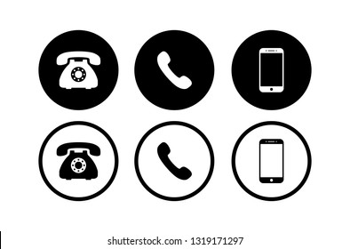 Phone Icon Vector Call Icon Vector Stock Vector (Royalty Free) 1180044238