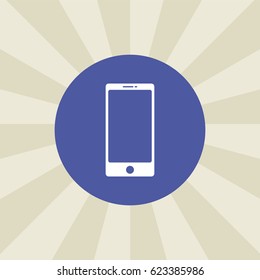 telephone icon. sign design. background
