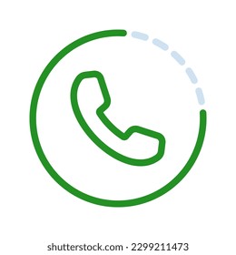 Telephone icon. sign for mobile concept and web design. vector illustration