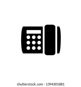 telephone icon sign signifier vector