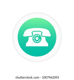 Telephone icon sign symbol vector illustration  icon.