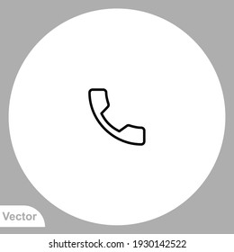 Telephone icon sign vector,Symbol, logo illustration for web and mobile