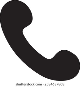 Telephone icon silhouette vector style with white background, icon, phone, call, old, symbol, sign, contact, vector, business, design, technology, illustration, concept, black