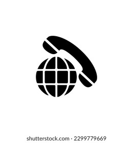 Telephone icon, Simple contact us icons set. Universal contact us icons to use for web and mobile UI, set of basic contact us elements. Web communication icon set