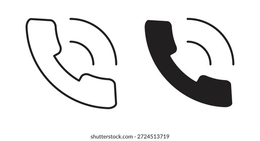 Icono de teléfono en elemento de logotipo abstracto de Diseño gráfico moderno de tendencia plana simple