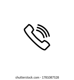 Telephone Icon simple logo template
