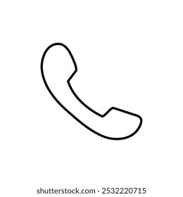 Telephone icon. simple thin line icon.