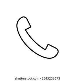 Telefonsymbol Einzelne dünne Linie, Vektorgrafik-Set