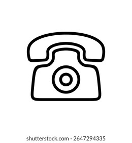 Telephone icon symbol for apps and websites. phone sign and symbol