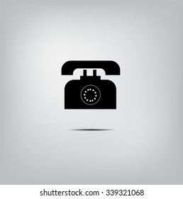 telephone icon symbol for design