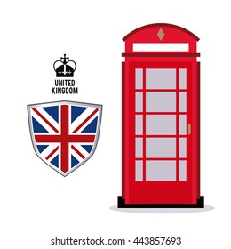 telephone icon. United kingdom design. vector graphic