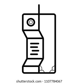 telephone icon vector