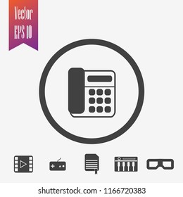 telephone icon vector