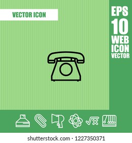 Telephone icon vector