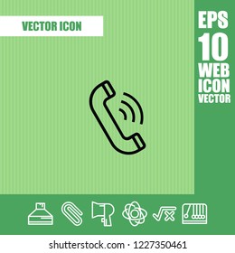 Telephone icon vector