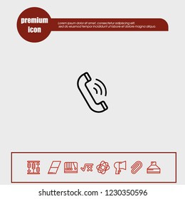 Telephone icon vector