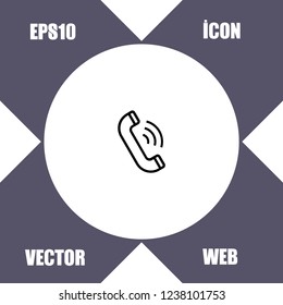 Telephone icon vector
