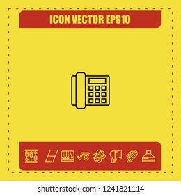 Telephone icon vector