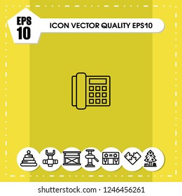 Telephone icon vector