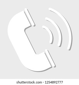 Telephone icon vector