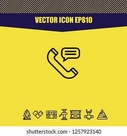 Telephone icon vector