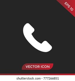 Telephone icon vector.