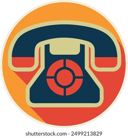 telephone icon vector art flat design illustrations