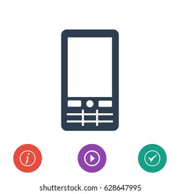 telephone icon, vector best flat icon, EPS