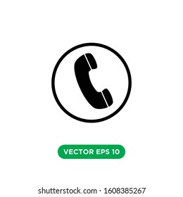 telephone icon vector concept design template