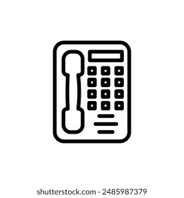 telephone icon vector design template elegant style