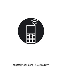 Telephone icon vector flat design