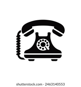 Telephone icon vector flat design