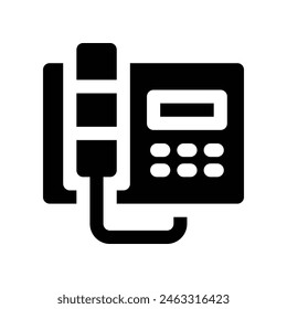 telephone icon. vector glyph icon for your website, mobile, presentation, and logo design.